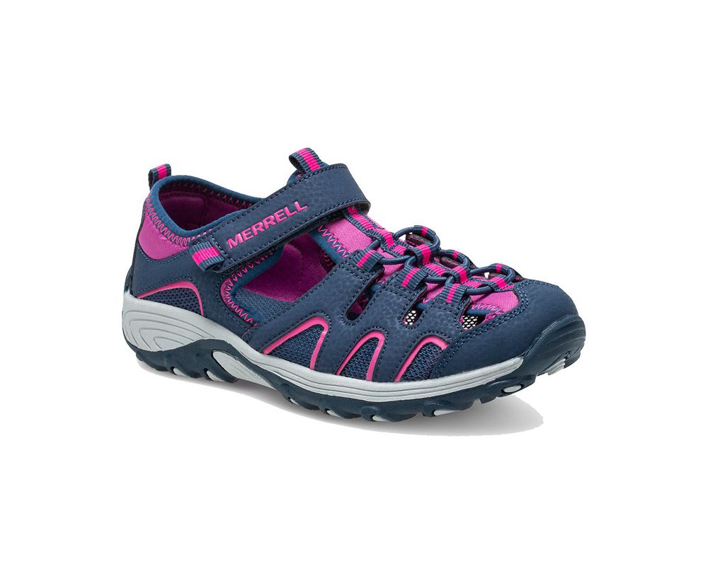 Merrell Vandresko Børn - Hydro Moc H2o Hiker - Mørkeblå/Pink - EBU940576